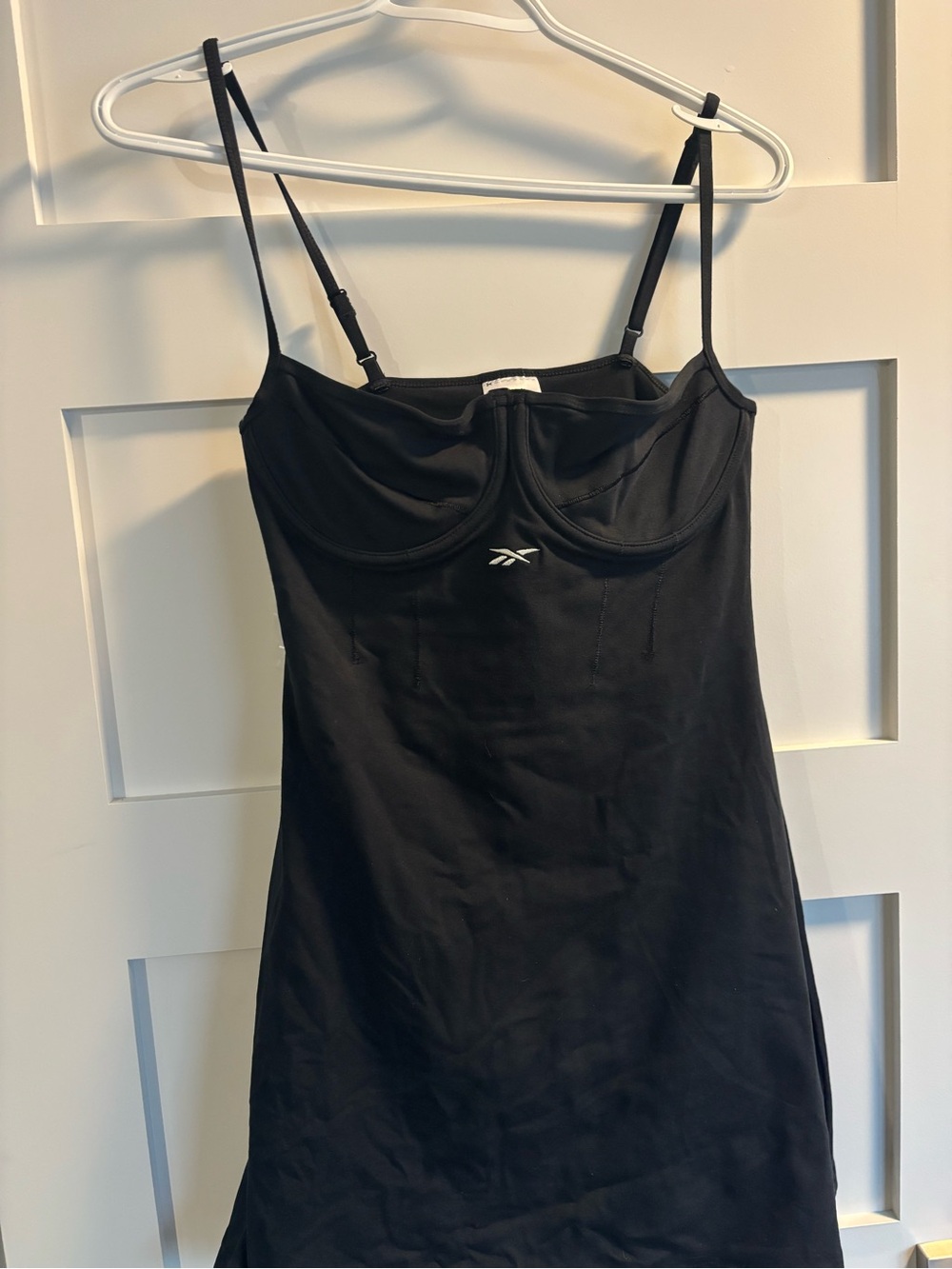 Reebok Black Spaghetti-Strap Dress/Skort